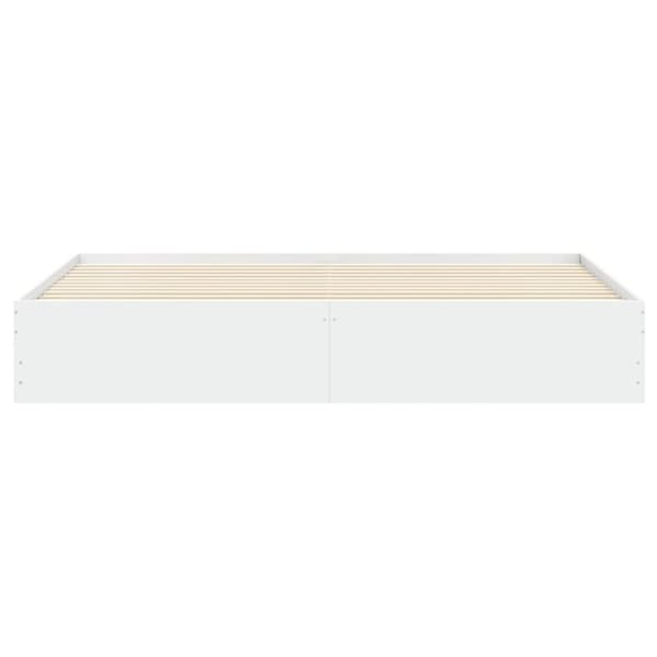 The Living Store sengeramme med skuffer 180x200 cm konstrueret træ hvid - Senge & sengeramme