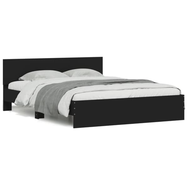 The Living Store sengeramme med sengegavl 140x190 cm sort -  Senge & sengeramme