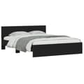 Miniatyrbillede 4 af 11: The Living Store sengeramme med sengegavl 140x190 cm sort -  Senge & sengeramme