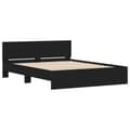 Miniatyrbillede 5 af 11: The Living Store sengeramme med sengegavl 140x190 cm sort -  Senge & sengeramme