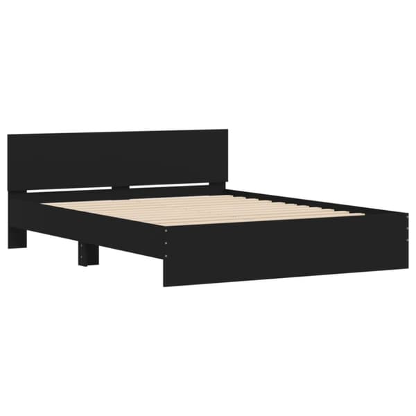 The Living Store sengeramme med sengegavl 140x190 cm sort -  Senge & sengeramme