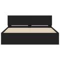 Miniatyrbillede 6 af 11: The Living Store sengeramme med sengegavl 140x190 cm sort -  Senge & sengeramme