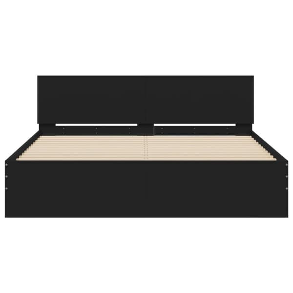 The Living Store sengeramme med sengegavl 140x190 cm sort -  Senge & sengeramme