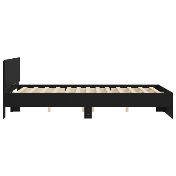 The Living Store sengeramme med sengegavl 140x190 cm sort -  Senge & sengeramme