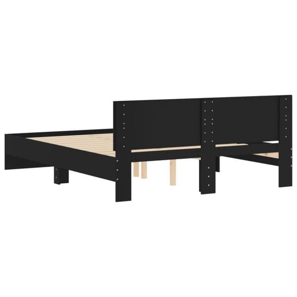 The Living Store sengeramme med sengegavl 140x190 cm sort -  Senge & sengeramme