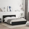 Miniatyrbillede 2 af 11: The Living Store sengeramme med sengegavl 140x190 cm sort -  Senge & sengeramme