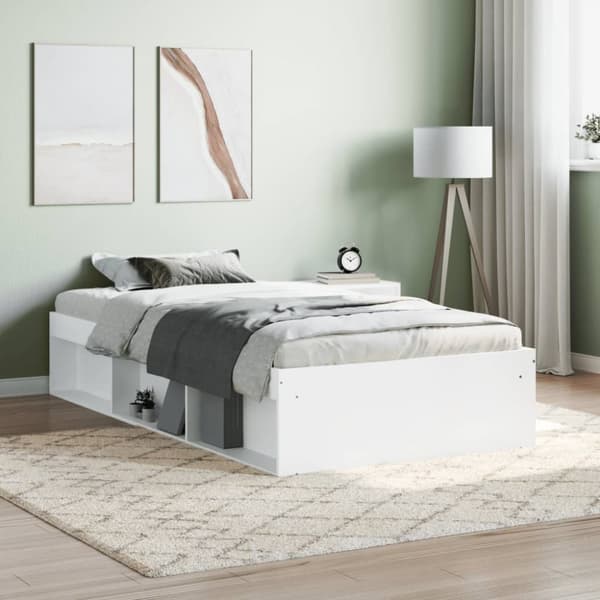 The Living Store sengeramme 90x190 cm hvid - Senge & sengeramme
