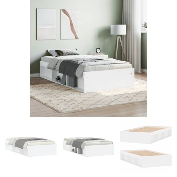 The Living Store sengeramme 90x190 cm hvid - Senge & sengeramme