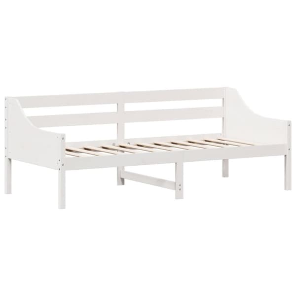 The Living Store daybed 80x200 cm massivt fyrretræ hvid - Senge & sengeramme