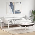 Miniatyrbillede 4 af 10: The Living Store daybed 80x200 cm massivt fyrretræ hvid -  Senge & sengeramme