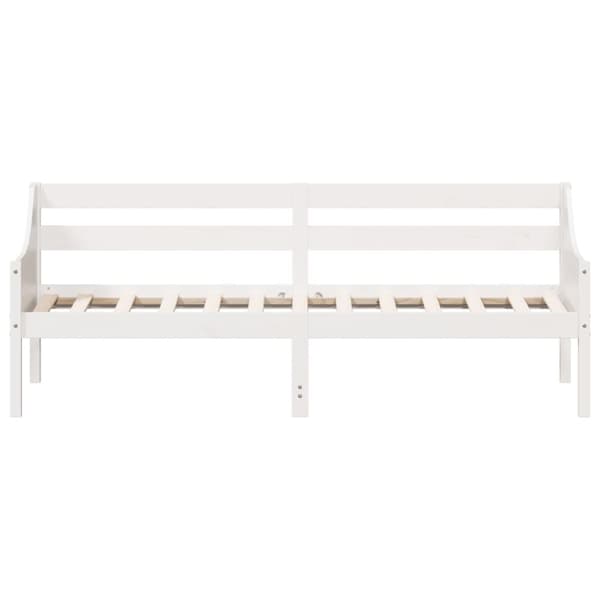 The Living Store daybed 80x200 cm massivt fyrretræ hvid - Senge & sengeramme