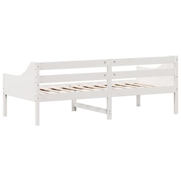 The Living Store daybed 80x200 cm massivt fyrretræ hvid - Senge & sengeramme