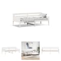 Miniatyrbillede 1 af 10: The Living Store daybed 80x200 cm massivt fyrretræ hvid -  Senge & sengeramme