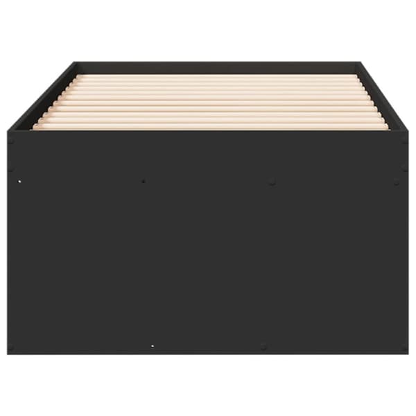 The Living Store daybed med skuffer 100x200 cm konstrueret træ sort - Senge & sengeramme