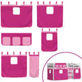 Miniatyrbild 11 av 11: The Living Store Loftsäng med rutschkana rosa 80x200 cm massiv furu -  Sängar & sängramar