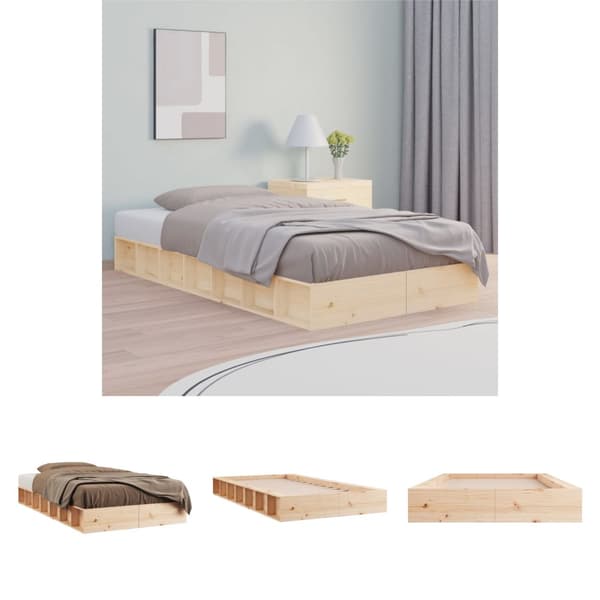 The Living Store sengeramme 100x200 cm massivt træ -  Senge & sengeramme