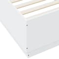 Miniatyrbillede 10 af 11: The Living Store sengeramme med LED-lys 90x200 cm konstrueret træ hvid -  Senge & sengeramme