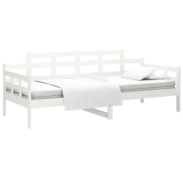 The Living Store Dagbädd vit 90x200 cm massiv furu -  Sängar & sängramar
