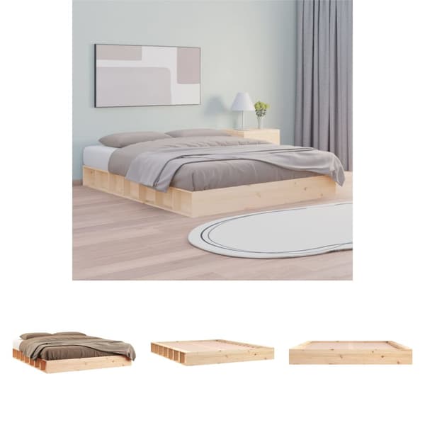 The Living Store sengeramme 160x200 cm massivt træ -  Senge & sengeramme