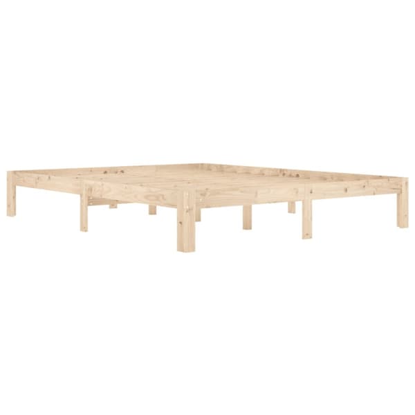 The Living Store sengeramme 160x200 cm massivt fyrretræ - Senge & sengeramme