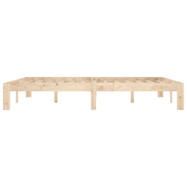 The Living Store sengeramme 160x200 cm massivt fyrretræ - Senge & sengeramme
