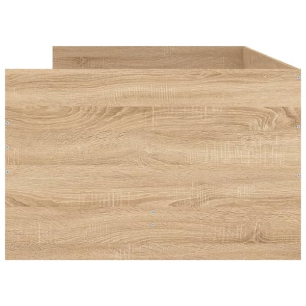 The Living Store sengeramme med skuffer 100x200 cm sonoma-eg - Senge & sengeramme
