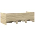 Miniatyrbillede 7 af 11: The Living Store daybed med skuffer 75x190 cm konstrueret træ sonoma-eg -  Senge & sengeramme
