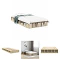 Miniatyrbillede 1 af 11: The Living Store sengeramme 75x190 cm konstrueret træ sonoma-eg -  Senge & sengeramme