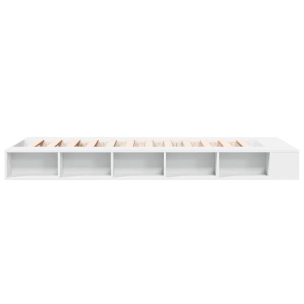 The Living Store sengeramme 75x190 cm konstrueret træ hvid -  Senge & sengeramme