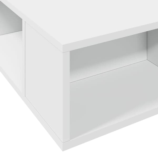 The Living Store sengeramme 75x190 cm konstrueret træ hvid - Senge & sengeramme