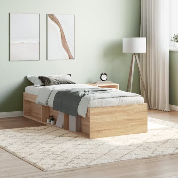 The Living Store sengeramme 75x190 cm sonoma-eg - Senge & sengeramme