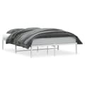 Miniatyrbillede 3 af 10: The Living Store sengeramme 140x200 cm metal hvid -  Senge & sengeramme