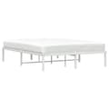 Miniatyrbillede 4 af 10: The Living Store sengeramme 140x200 cm metal hvid -  Senge & sengeramme