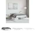 Miniatyrbillede 1 af 10: The Living Store sengeramme 140x200 cm metal hvid -  Senge & sengeramme