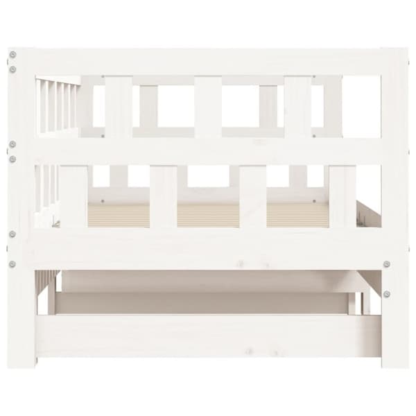 The Living Store Dagbädd med extrasäng 80x200 cm massiv furu -  Sängar & sängramar