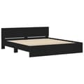 Miniatyrbillede 5 af 11: The Living Store sengeramme med sengegavl 180x200 cm sort -  Senge & sengeramme