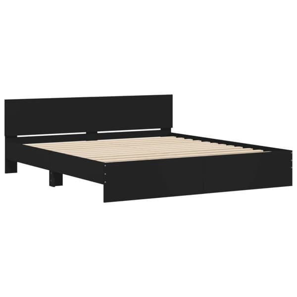 The Living Store sengeramme med sengegavl 180x200 cm sort -  Senge & sengeramme