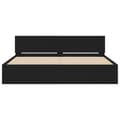 Miniatyrbillede 6 af 11: The Living Store sengeramme med sengegavl 180x200 cm sort -  Senge & sengeramme