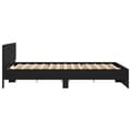 Miniatyrbillede 7 af 11: The Living Store sengeramme med sengegavl 180x200 cm sort -  Senge & sengeramme