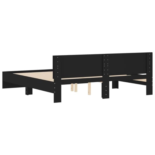 The Living Store sengeramme med sengegavl 180x200 cm sort -  Senge & sengeramme