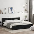 Miniatyrbillede 2 af 11: The Living Store sengeramme med sengegavl 180x200 cm sort -  Senge & sengeramme