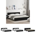 Miniatyrbillede 1 af 11: The Living Store sengeramme med sengegavl 180x200 cm sort -  Senge & sengeramme