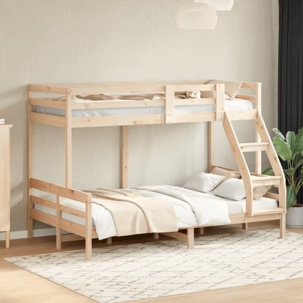 The Living Store Våningssäng 90x200/120x200 cm massiv furu -  Sängar & sängramar