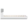 Miniatyrbillede 8 af 11: The Living Store sengeramme med sengegavl og LED-lys 140x200 cm hvid -  Senge & sengeramme