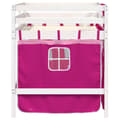 Miniatyrbild 6 av 11: The Living Store Loftsäng med rutschkana rosa 90x200 cm massiv furu -  Sängar & sängramar
