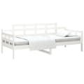 Miniatyrbillede 4 af 10: The Living Store daybed massivt fyrretræ hvid 90x190 cm -  Senge & sengeramme