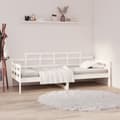Miniatyrbillede 2 af 10: The Living Store daybed massivt fyrretræ hvid 90x190 cm -  Senge & sengeramme