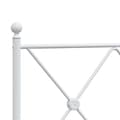 Miniatyrbillede 8 af 9: The Living Store sengeramme med sengegavl 90x200 cm metal hvid -  Senge & sengeramme