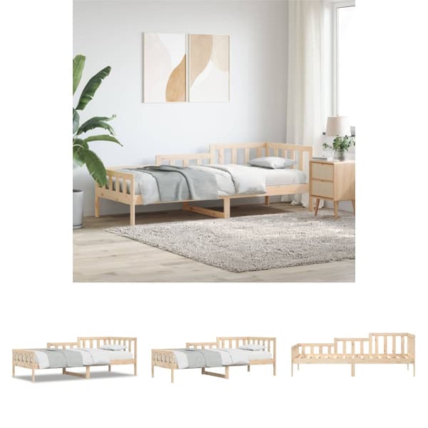 The Living Store Sohvasänky 80x200 cm täysi mänty - Sängyt & sängynrungot