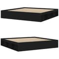 Miniatyrbillede 5 af 11: The Living Store sengeramme 200x200 cm sort -  Senge & sengeramme